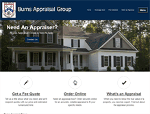 Tablet Screenshot of burnsappraisalgroup.com
